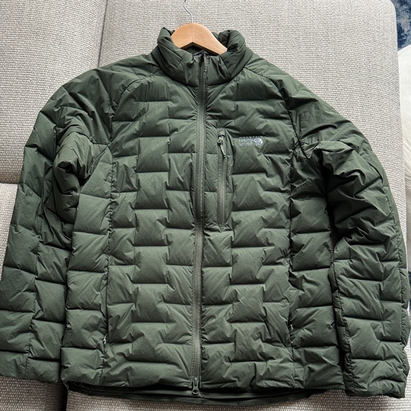 Mountain Hardwear Men's Forest Green StretchDown Puffer Jacket - Picture 2 of 7